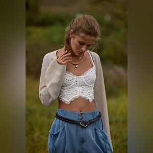 Anthropologie Giselle Lace Bustier: Eyelet Edition